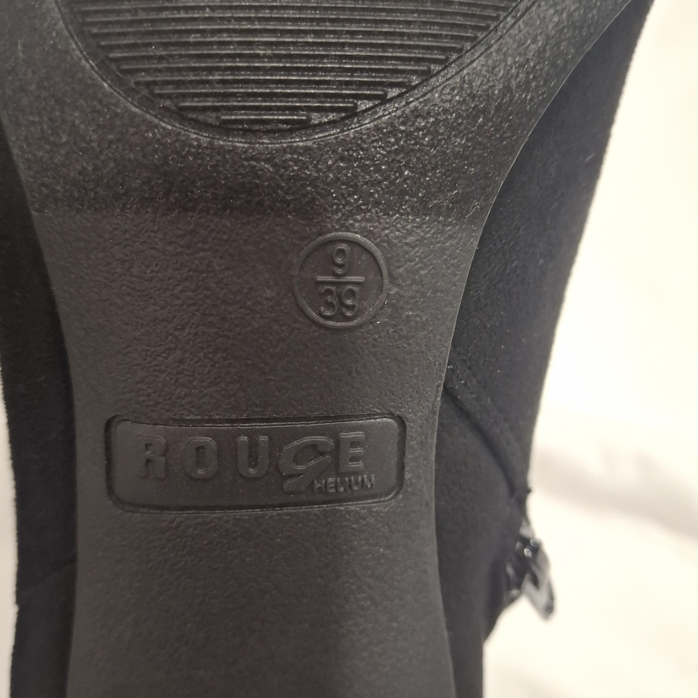 Rouge Helium Black Heeled Boots.Size 9 - Picture 9 of 10